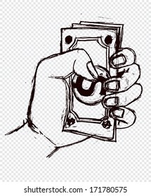 Money in the hand