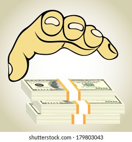 Money in the hand