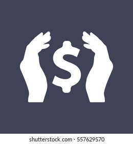 Money in hand.