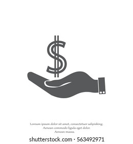 money in hand