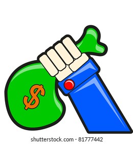 money in hand