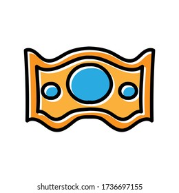 Geldhand gezeichnetes Symbol Vektordesign