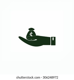 money in hand icon