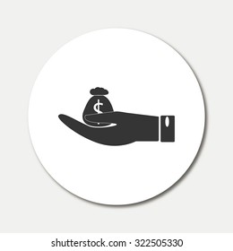 money in hand icon