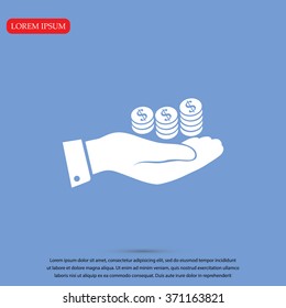  money in hand icon