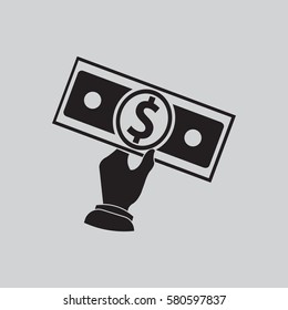 money in hand icon