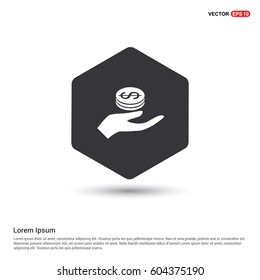 Money In Hand Icon