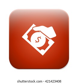 money in hands icon