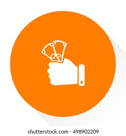 money in hands icon