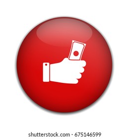 money in hands icon