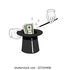 money from hat