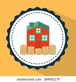 money house design, vector illustration eps10 graphic