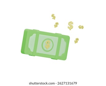 money icon 3d illustration render