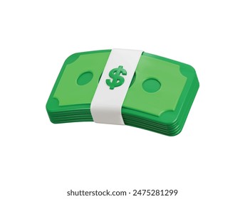 Money icon 3d rendering vector illustration