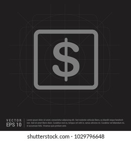 money icon - Black Creative Background