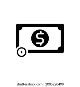 icono del dinero, vector de efectivo, ilustración de billetes