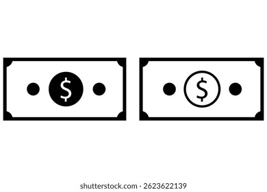 ícone money, ícone cash coleção de símbolos de ilustração de vetor. 