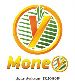 Money icon and circle