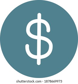 Icono de dinero en círculo