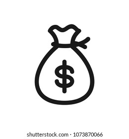 Money icon conetp. Available in vector. Linear style.