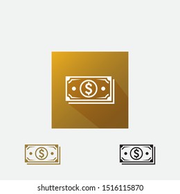 money icon design, Dollar vector logotype. cash payment symbol 