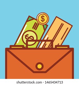 Money icon design, Financial item commerce market payment invest buy and economy theme Vector illustration