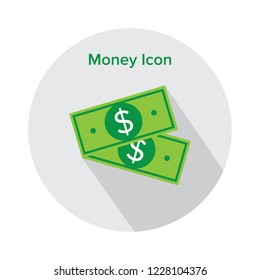 money icon design . flat . symbol