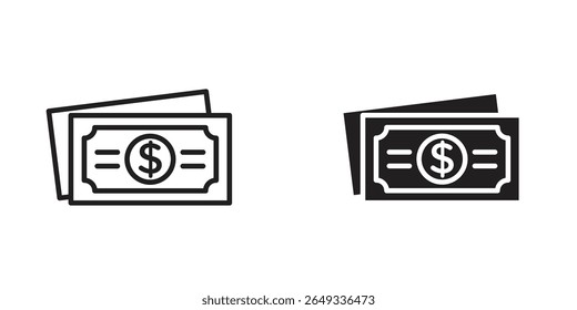 Money icon Design Illustrations. editable web icons