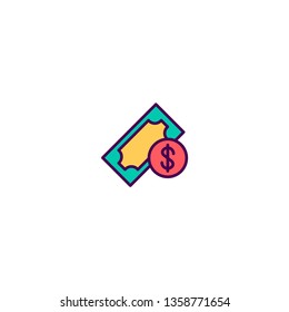 Money icon design. Shopping icon vector illustration