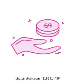 Money icon design vector