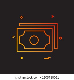 Money icon design vector