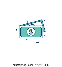 Vector de diseño de icono de dinero 