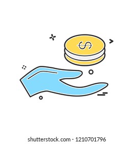 Money icon design vector