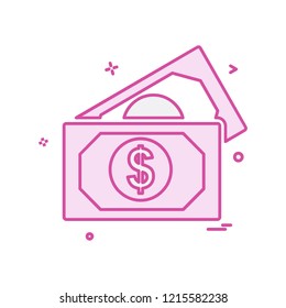 Money icon design vector