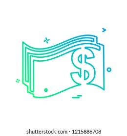 Money icon design vector