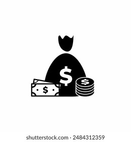 Money icon design, vector illustration of an money icon