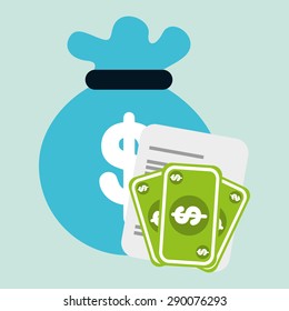 money icon design, vector illustration eps10 graphic 