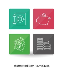 Money  icon design, vector illustration