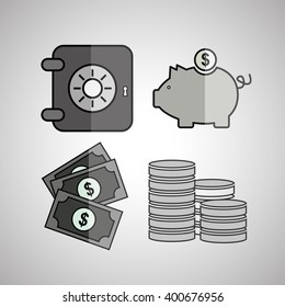 Money  icon design, vector illustration