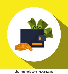 Money icon design , vector illustration