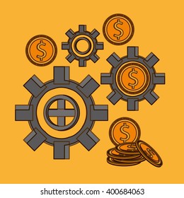 Money icon design , vector illustration