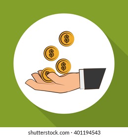 Money icon design, vector illustration, vector illustration