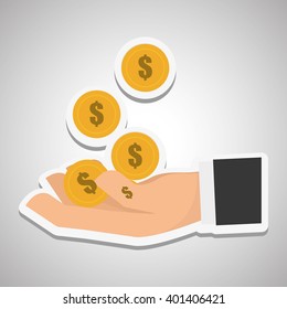 Money icon design, vector illustration, vector illustration