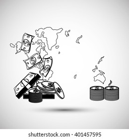 Money icon design , vector illustration