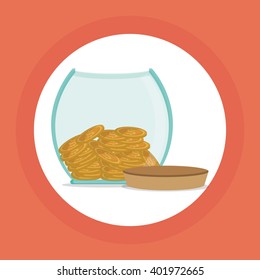 Money icon design , vector illustration