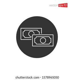 Money Icon Design Vector Template