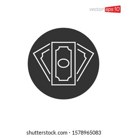 Money Icon Design Vector Template
