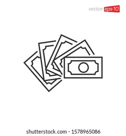 Money Icon Design Vector Template