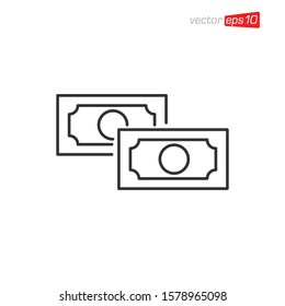 Money Icon Design Vector Template