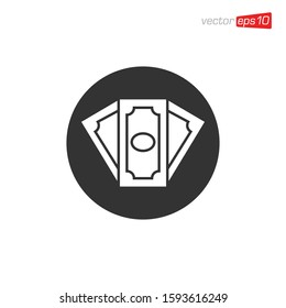 Money Icon Design Vector Template